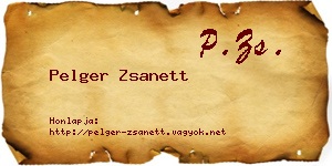Pelger Zsanett névjegykártya